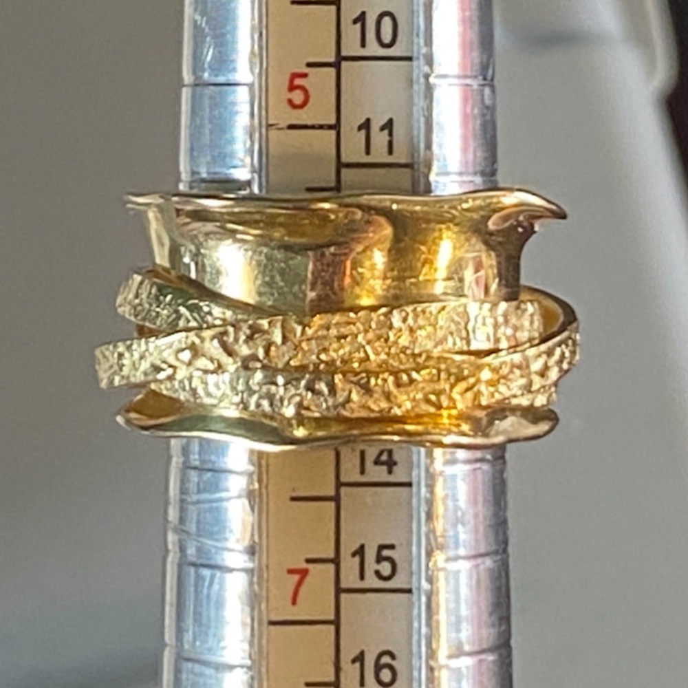 NWOT ITALY MADE 4 BAND SPINNER RING - Picture 14 of 16